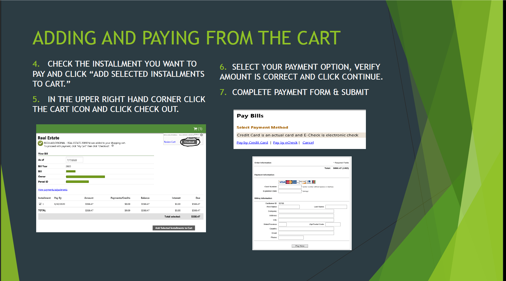 City of Dover, Delaware Utility / Tax Payments